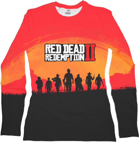 Red Dead Redemption - Футболка з Довгим Рукавом Жіноча 3D - Red Dead Redemption 2 (1) - Mfest