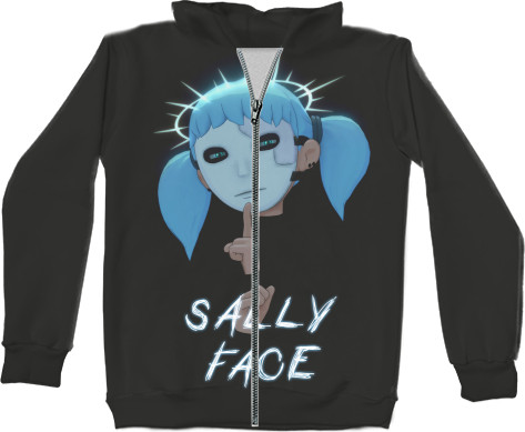 Sally Face - Худі на блискавці 3D Унісекс - Sally Face (1) - Mfest
