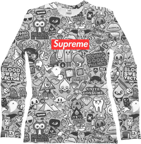 Supreme - Women's Longsleeve Shirt 3D - Supreme (4) - Mfest