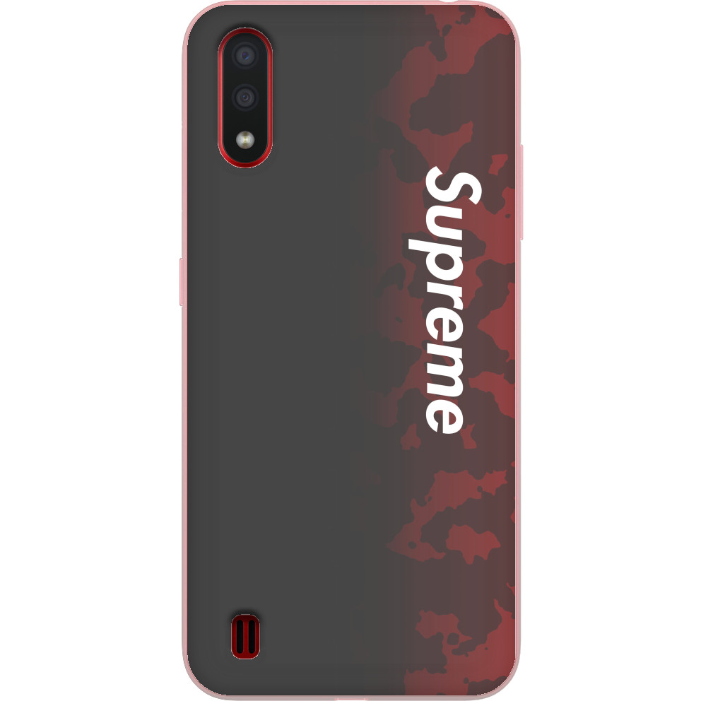 Supreme - Чехол Samsung - Supreme (Красный Камуфляж) - Mfest