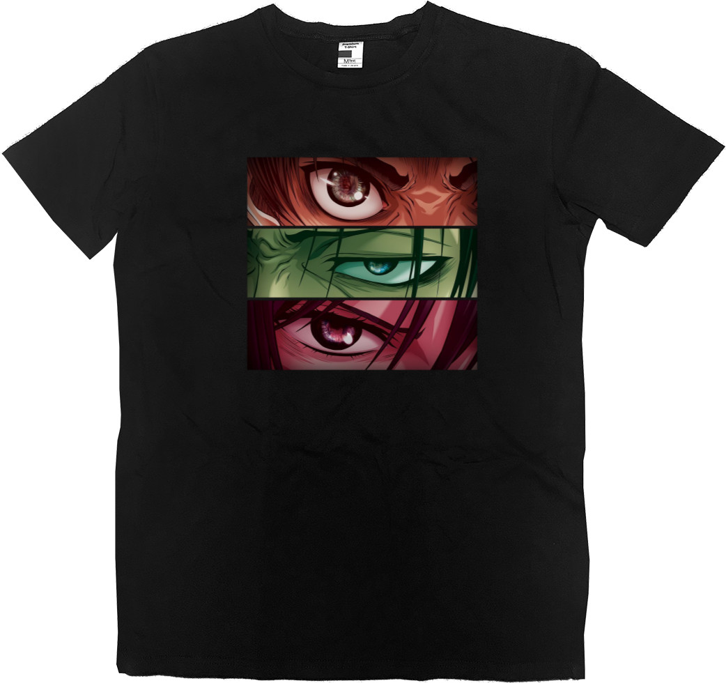 Attack On Titans / Атака на титанов - Kids' Premium T-Shirt - eren levi and mikasa - Mfest