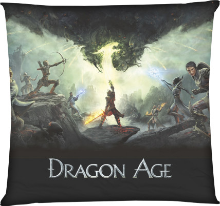 Dragon Age - Square Throw Pillow - Dragon Age 2 - Mfest
