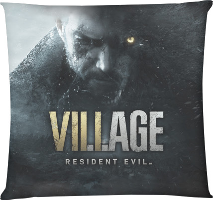 Resident Evil - Square Throw Pillow - resident evil 8 - Mfest