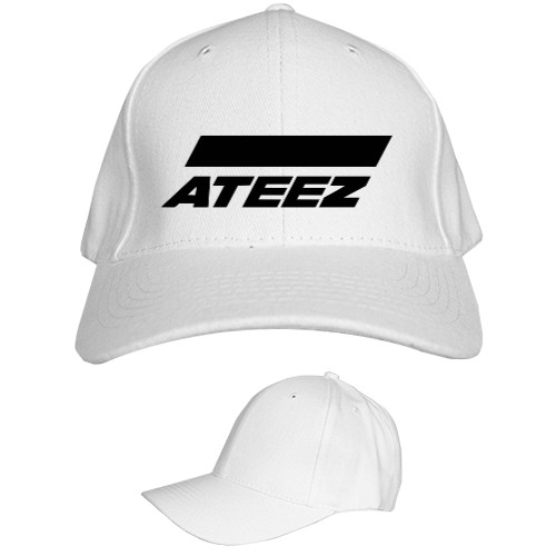 Ateez - Кепка 6-панельная Детская - ateez logo - Mfest