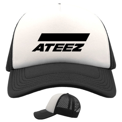 Ateez - Kids' Trucker Cap - ateez logo - Mfest