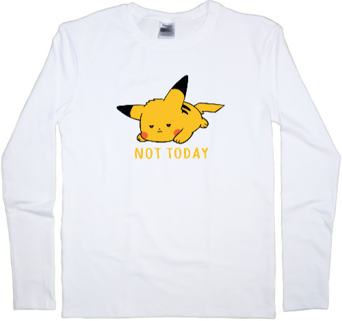 Покемон | Pokémon (ANIME) - Men's Longsleeve Shirt - not today - Mfest