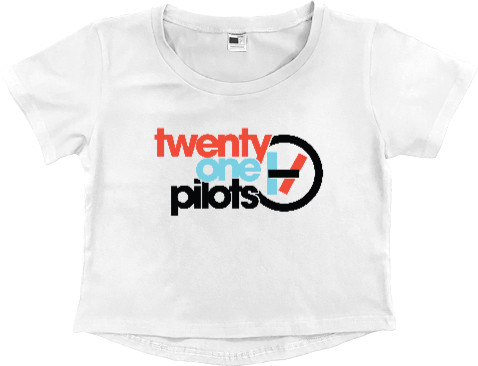 Twenty one Pilots - Women's Cropped Premium T-Shirt - One Pilots Logo - Mfest
