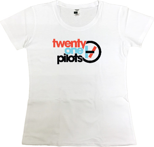Twenty one Pilots - Women's Premium T-Shirt - One Pilots Logo - Mfest