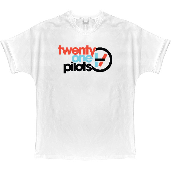 Twenty one Pilots - Футболка Оверсайз - One Pilots Logo - Mfest