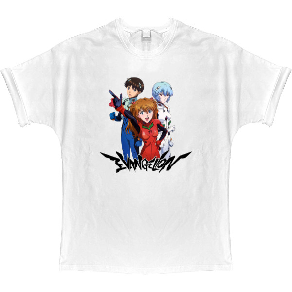 Evangelion / Евангелион - T-shirt Oversize - евангелион 2 - Mfest
