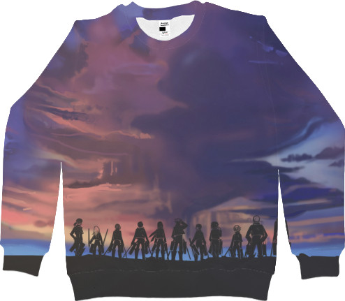 Attack On Titans / Атака на титанов - Women's Sweatshirt 3D - атака титанов - Mfest