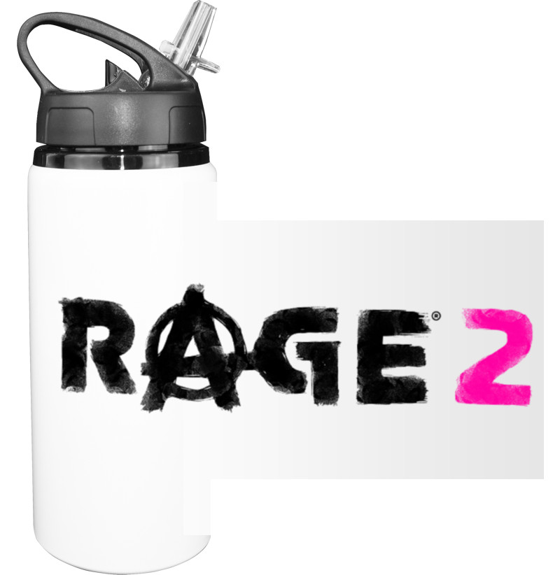 Rage - Sport Water Bottle - Rage 2 logo - Mfest