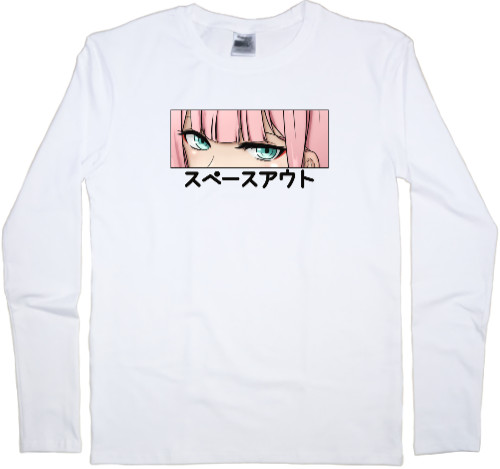 Darling in the Franxx - Men's Longsleeve Shirt - Взгляд Zero Two - Mfest