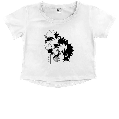 Наруто - Kids' Premium Cropped T-Shirt - наруто узумаки - Mfest
