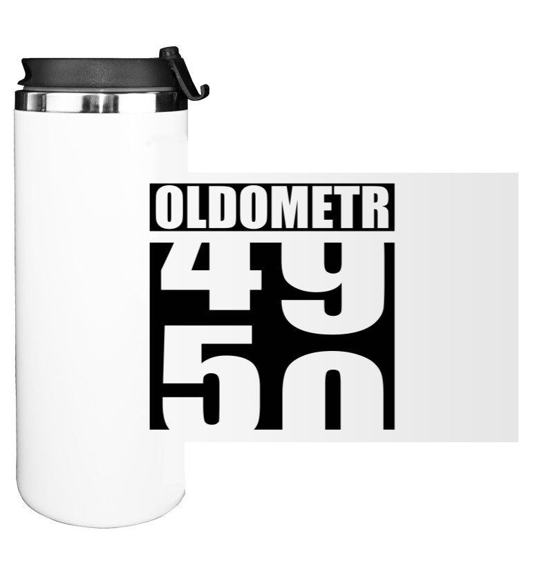 О возрасте - Water Bottle on Tumbler - OLDOMETR 49-50 - Mfest