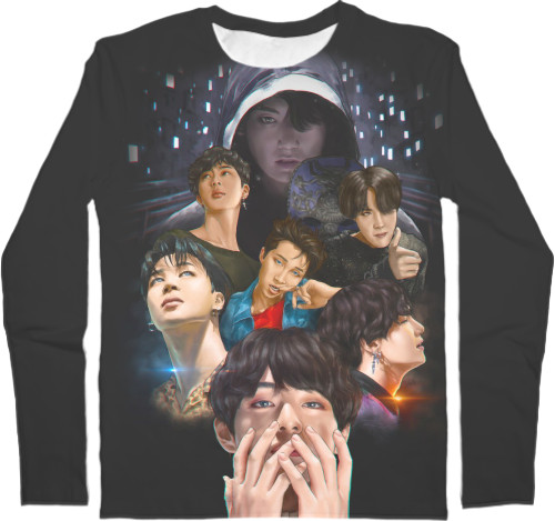 BTS - Kids' Longsleeve Shirt 3D - BTS 4 - Mfest