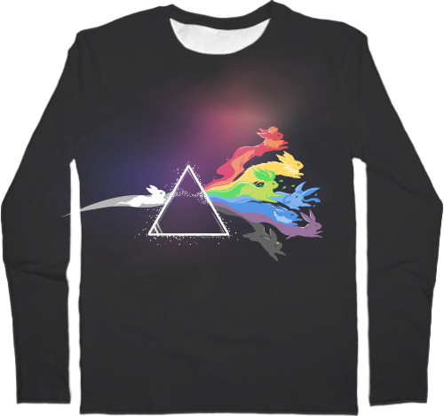 Pink Floyd / Пинк Флойд - Kids' Longsleeve Shirt 3D - pink floyd, pokemon - Mfest