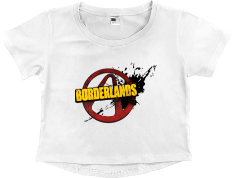Borderlands - Кроп - топ Премиум Женский - borderlands logo - Mfest