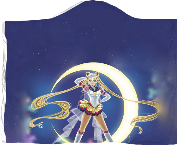 Сейлор Мун / Sailor Moon - Плед с капюшоном 3D - sailor moon - Mfest