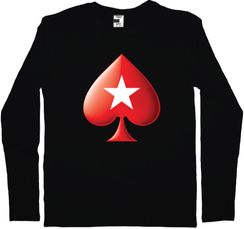 Покер - Kids' Longsleeve Shirt - poker stars logo 2 - Mfest