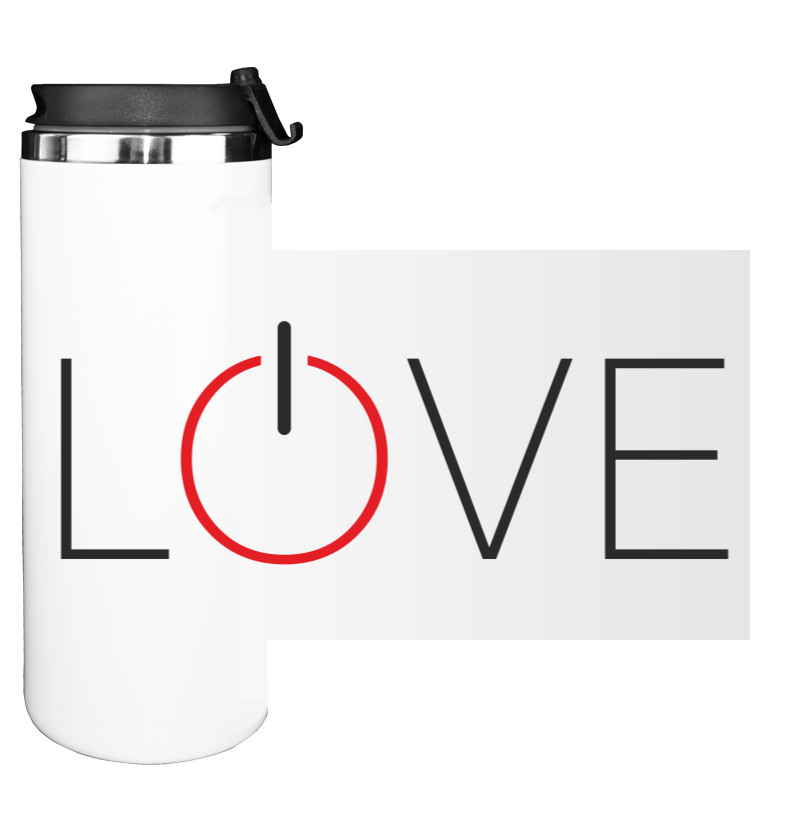 Love is - Water Bottle on Tumbler - LOVE - Mfest