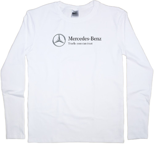 Mercedes-Benz - Лонгслив Мужской - Mercedes-Benz logo - Mfest