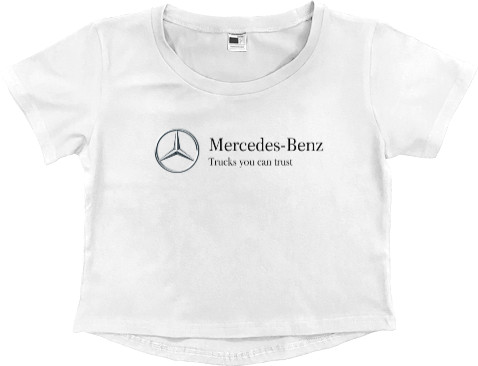 Mercedes-Benz - Кроп - топ Премиум Женский - Mercedes-Benz logo - Mfest
