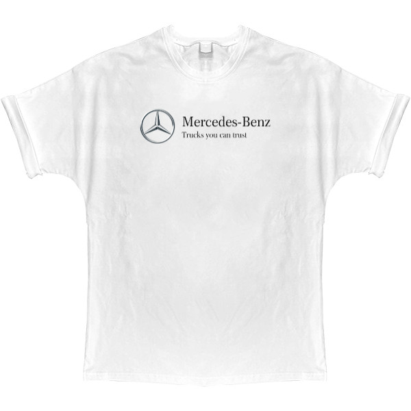 Mercedes-Benz - Футболка Оверсайз - Mercedes-Benz logo - Mfest