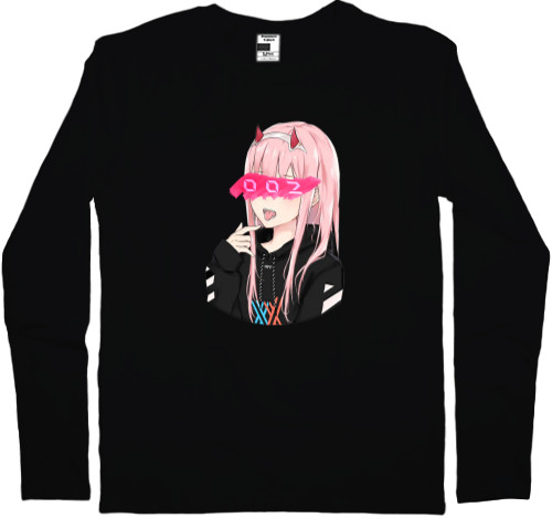 Darling in the Franxx - Men's Longsleeve Shirt - zero two 4 - Mfest