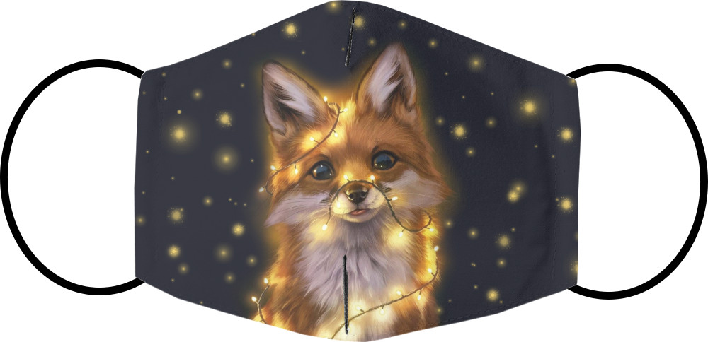 Fox And Christmas Lights