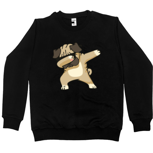 Собаки - Men’s Premium Sweatshirt - dog dab - Mfest