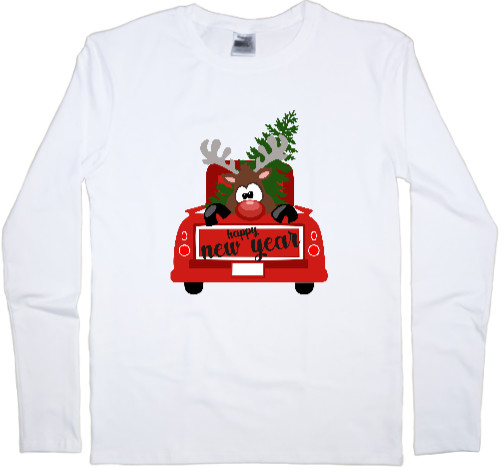 НОВЫЙ ГОД - Men's Longsleeve Shirt - happy new year - Mfest