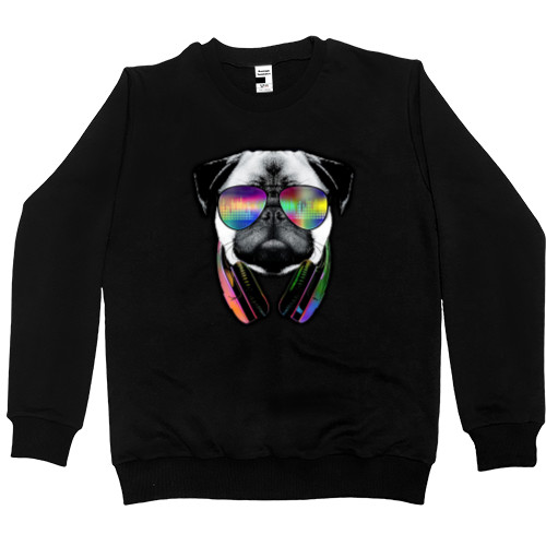 Мопс - Men’s Premium Sweatshirt - Dj Dog - Mfest