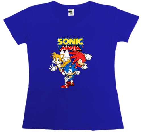 Sonic - Women's Premium T-Shirt - sonic mania - Mfest