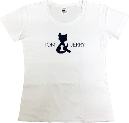 Том и Джеррі / Tom and Jerry - Футболка Преміум Жіноча - TOM JERRY - Mfest