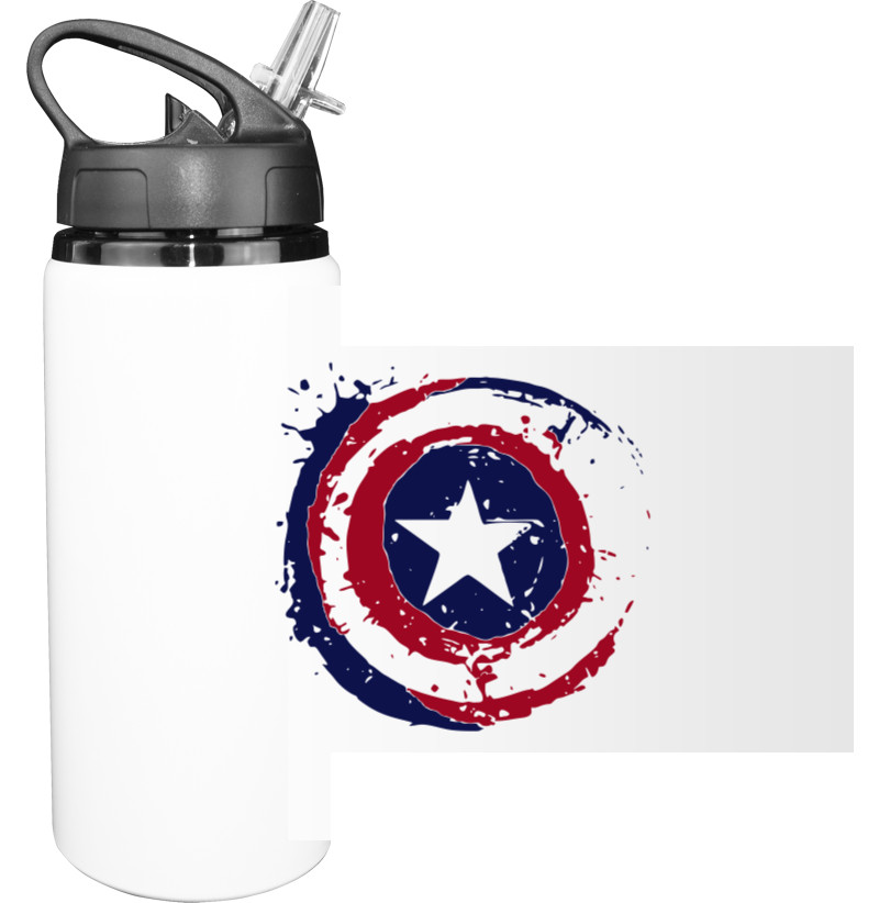 Captain America - Бутылка для воды - Щит - Mfest