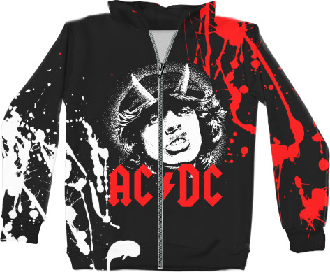 AC DC - Худі на блискавці 3D Дитяче - AC/DC 5 - Mfest