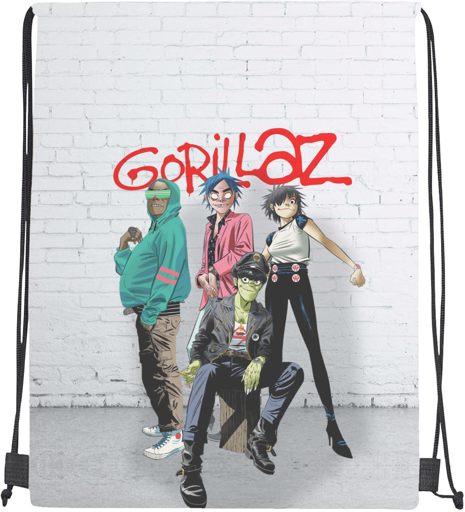 Gorillaz - Drawstring Bag - Gorillaz (2) - Mfest