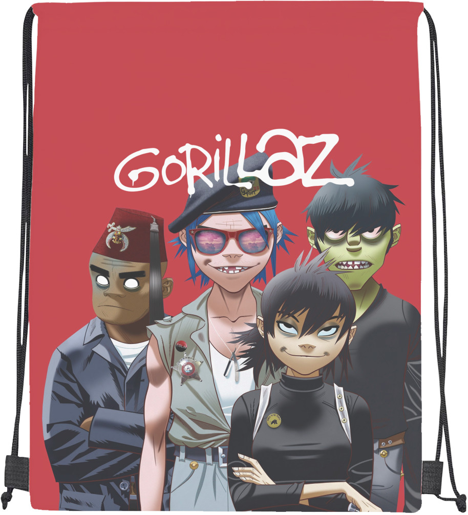 Gorillaz - Drawstring Bag - Gorillaz (4) - Mfest