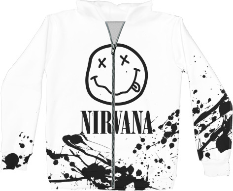 Nirvana - Худі на блискавці 3D Дитяче - NIRVANA (24) - Mfest
