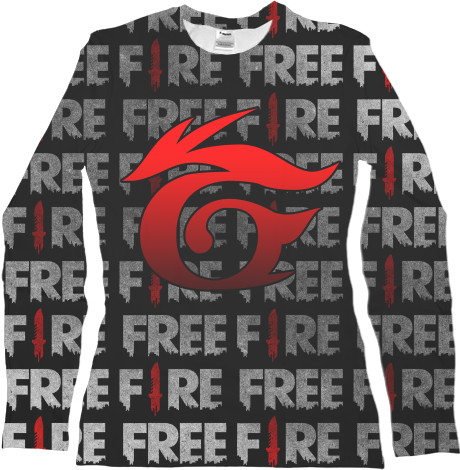 Garena Free Fire - Футболка з Довгим Рукавом Жіноча 3D - Garena Free Fire [5] - Mfest