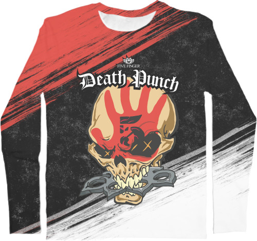 Five Finger Death Punch - Kids' Longsleeve Shirt 3D - Five Finger Death Punch (8) - Mfest