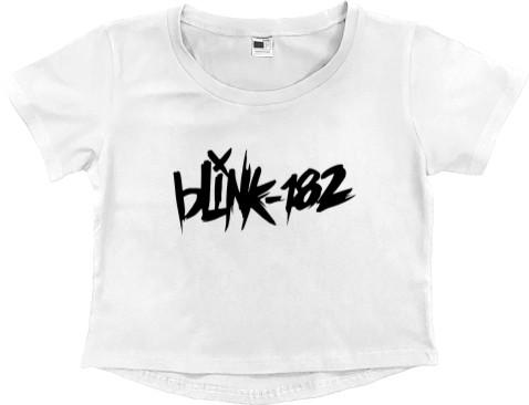 Blink-182 - Women's Cropped Premium T-Shirt - Blink-182 [4] - Mfest