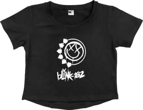 Blink-182 - Women's Cropped Premium T-Shirt - Blink-182 [2] - Mfest