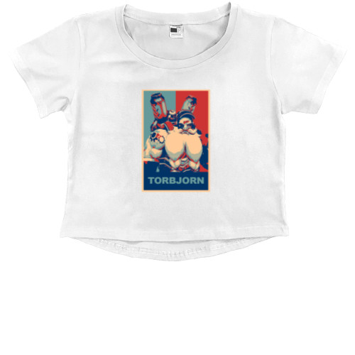 Overwatch - Kids' Premium Cropped T-Shirt - OVERWATCH (TORBJORN) - Mfest