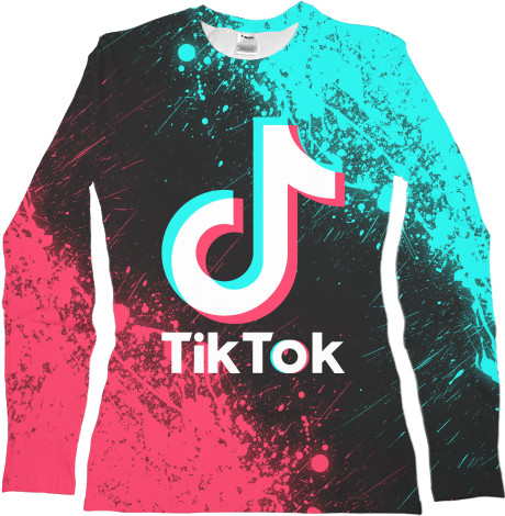 TikTok - Women's Longsleeve Shirt 3D - TIKTOK [8] - Mfest