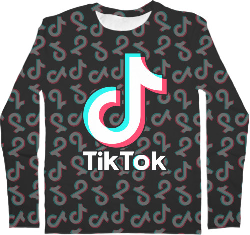 TikTok - Футболка з Довгим Рукавом 3D Дитяча - TIKTOK [3] - Mfest