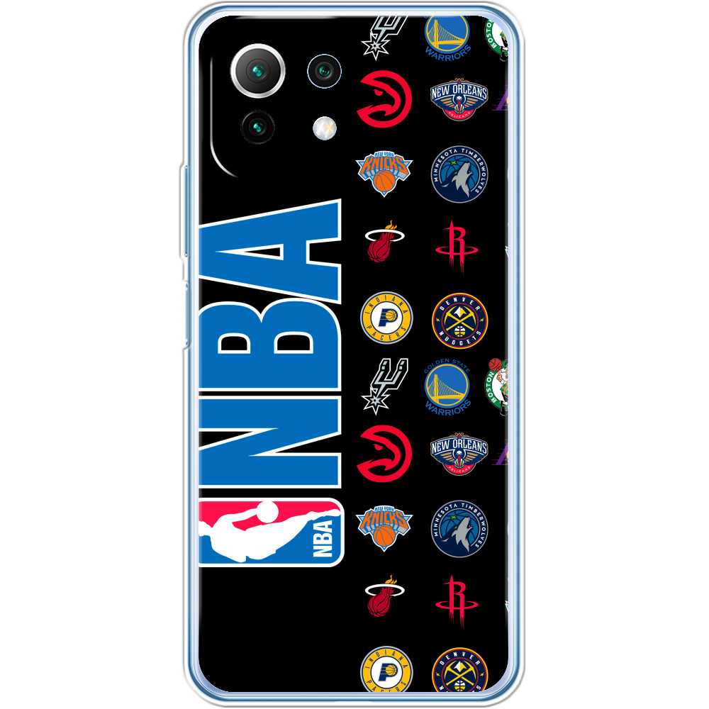 Баскетбол - Чехол Xiaomi - NBA (ЛОГОТИПЫ 2) - Mfest