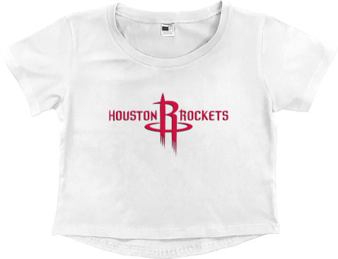 Баскетбол - Кроп - топ Преміум Жіночий - Houston Rockets (1) - Mfest