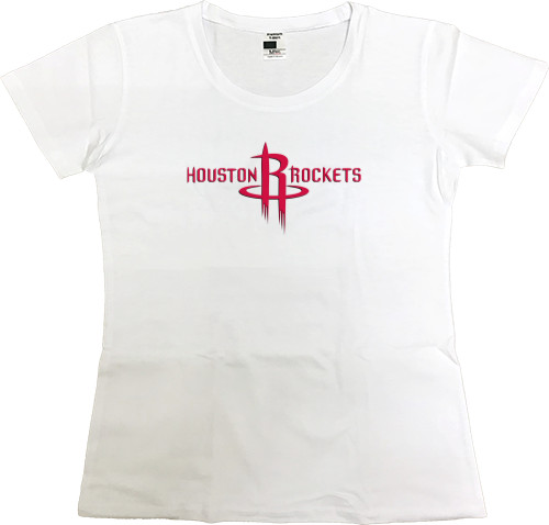 Баскетбол - Футболка Преміум Жіноча - Houston Rockets (1) - Mfest